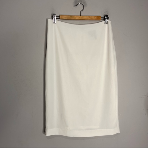 Donna Karan New York Classic White Midi Pencil Skirt, size 8 - Picture 2 of 11